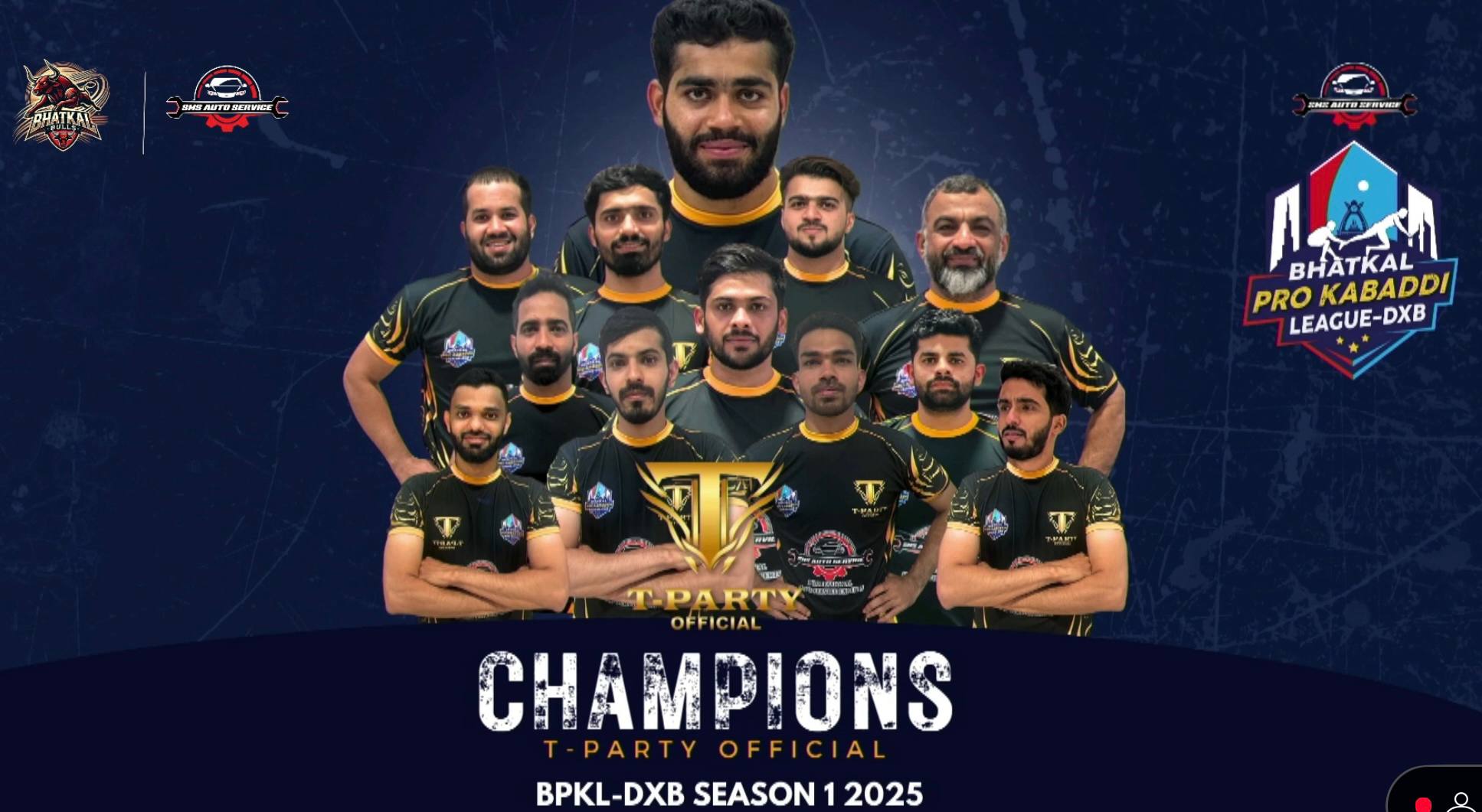 T-Party Officials Clinch Victory Over Unique Raiders in Dubai Pro Kabaddi Final