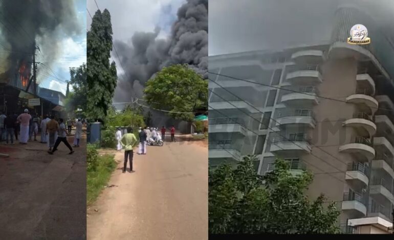 Electrical Short Circuit Suspected in Fire at Thaseen Fruit and Vegetable on Jali Road, Bhatkal