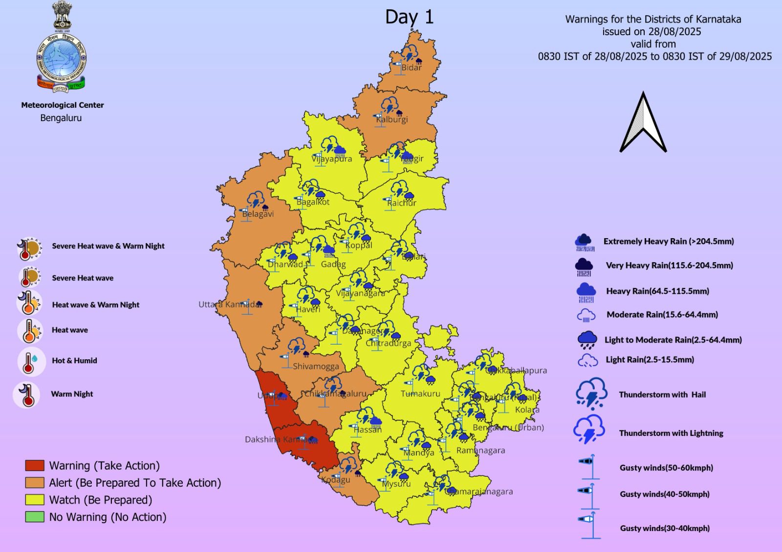 Uttara Kannada on Orange Alert: Brace for Very Heavy Rainfall, Warns IMD