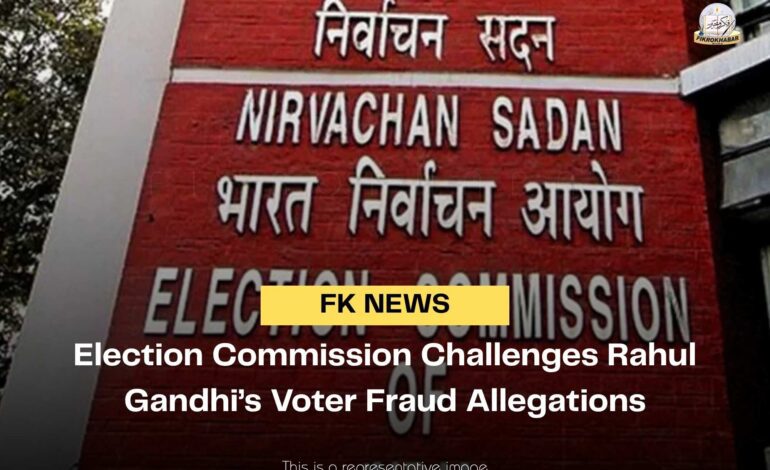 Election Commission Challenges Rahul Gandhi’s Voter Fraud Allegations