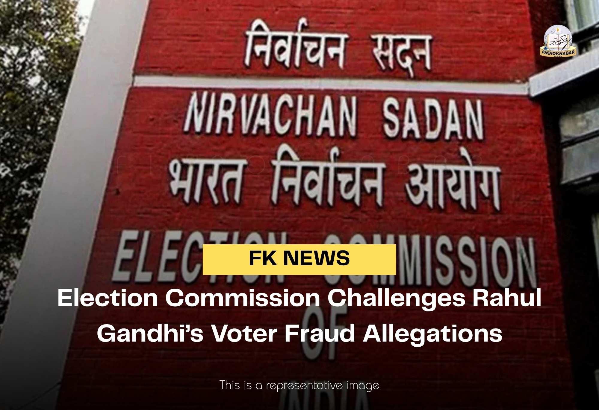 Election Commission Challenges Rahul Gandhi’s Voter Fraud Allegations