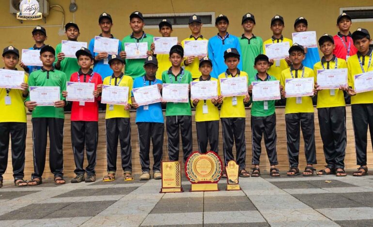 Anjuman Boys’ High School Shines at Taluk and District Level Sports Meets