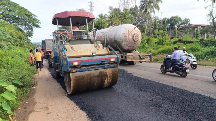 Road Work Resumes on Key Bhatkal Highway One Month After Fatal Accident