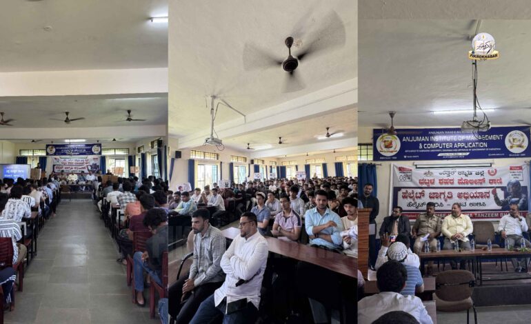 Bhatkal Community and Police Unite for “Helmet On – Safety On” Campaign
