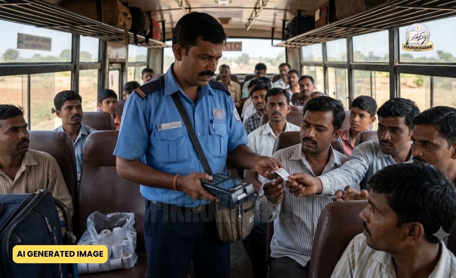 KSRTC Buses Face Ticket Paper Shortage After Diesel Crisis, One Ticket Issued for Multiple Passengers