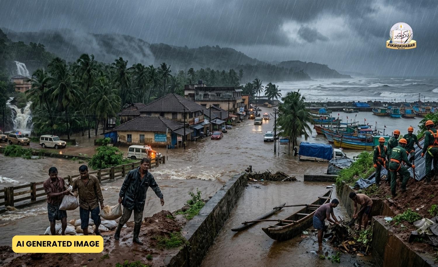 IMD Issues Red Alert for Uttara Kannada and Four Other Karnataka Districts as Heavy Rainfall Looms
