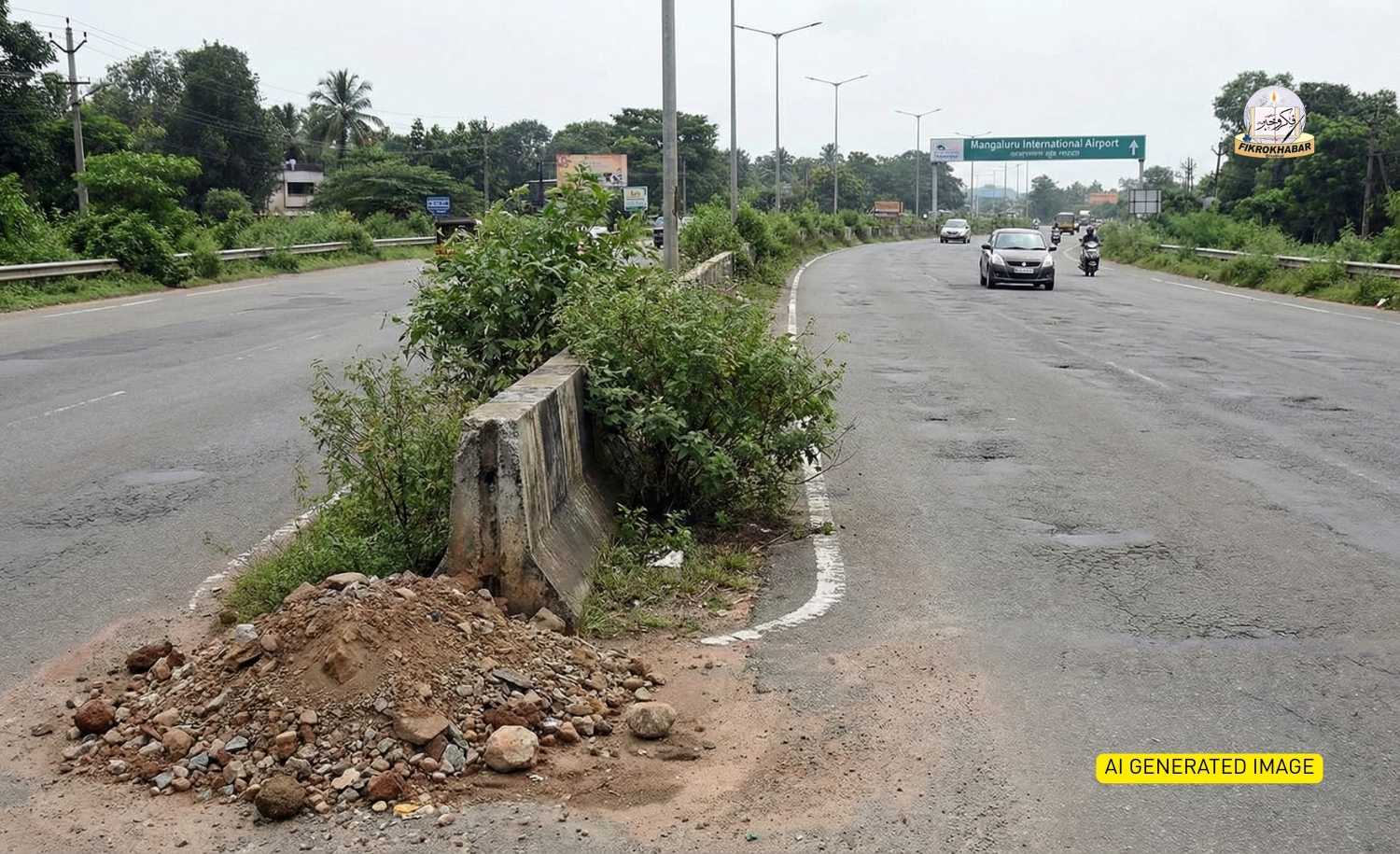 Safety Concerns Mount Over Neglected Mangaluru Airport Road
