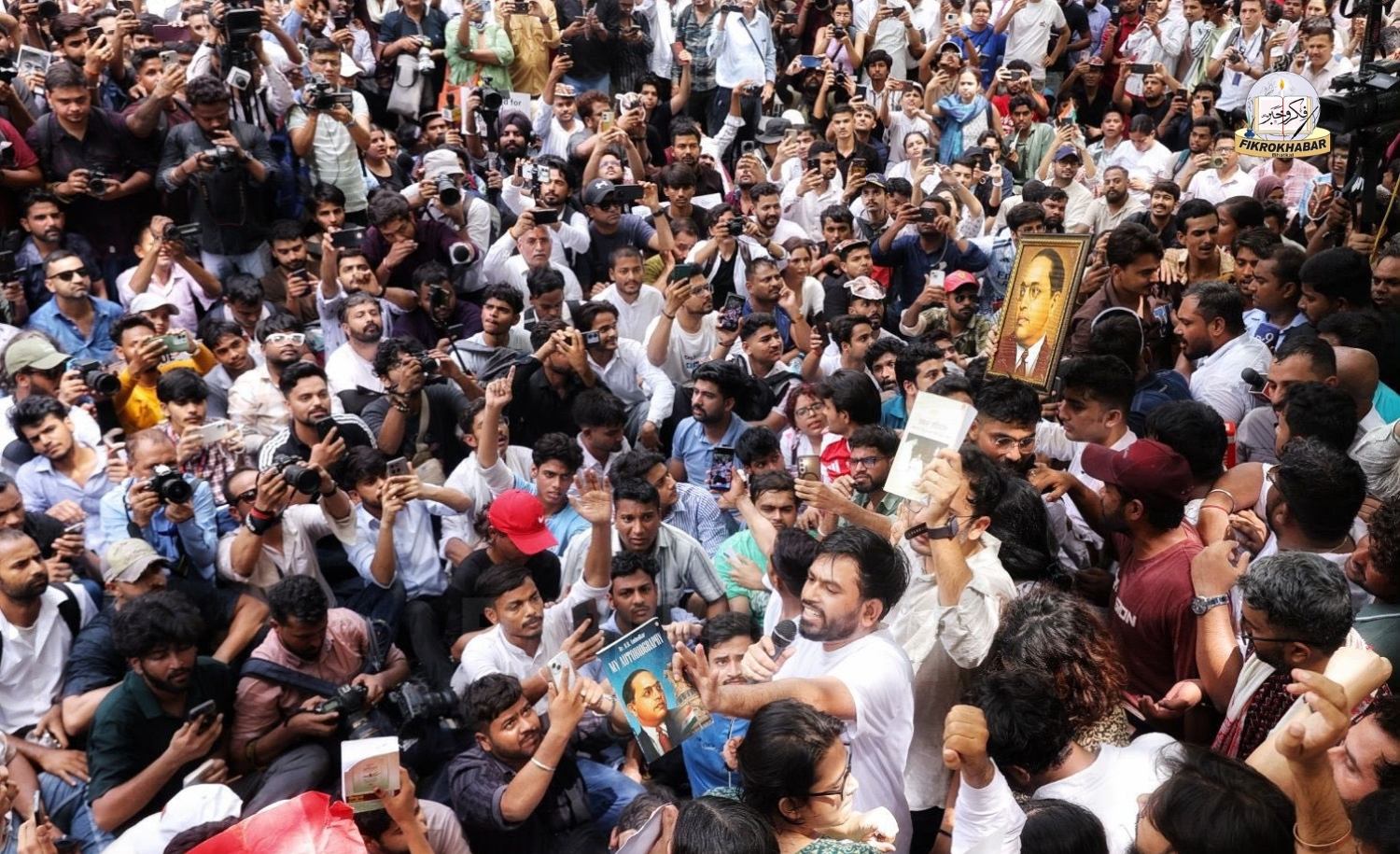 CJP Founder Escalates Protest After Jantar Mantar Rally, Demands Education Minister’s Resignation Within a Week