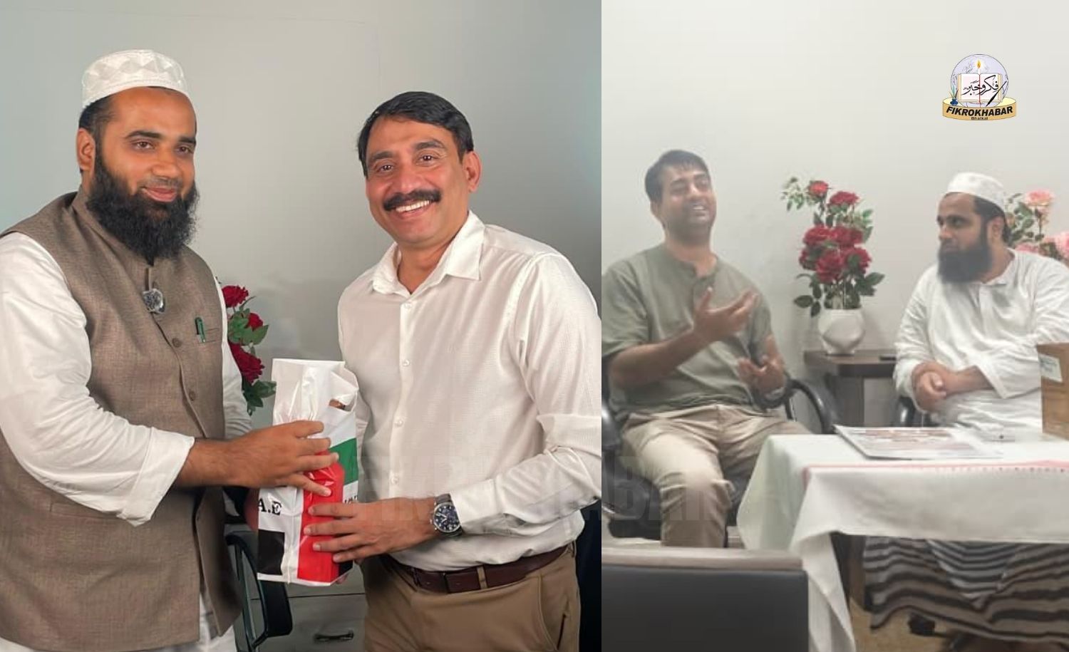 Calicut Unani Hospital Director Dr. K. T. Ajmal and Social Activist Asif Mujtaba Visit Fikrokhabar Office