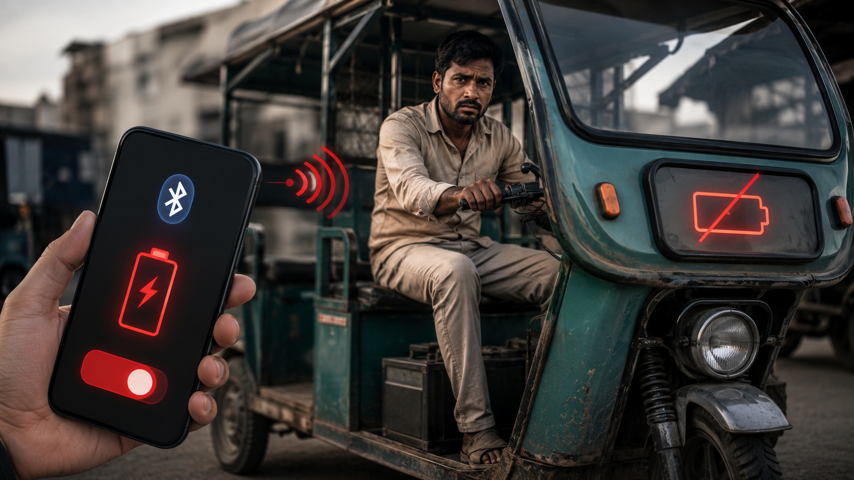 App On, E-Rickshaw Off: Bizarre Bluetooth Prank Sparks Safety Concerns in Delhi