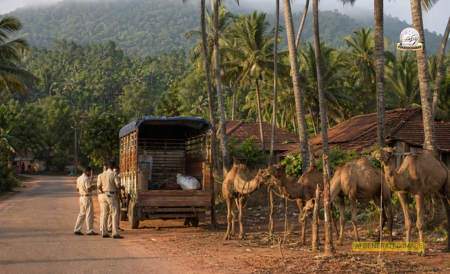 Three Arrested in Bhatkal for Smuggling Camels in Cruel Conditions