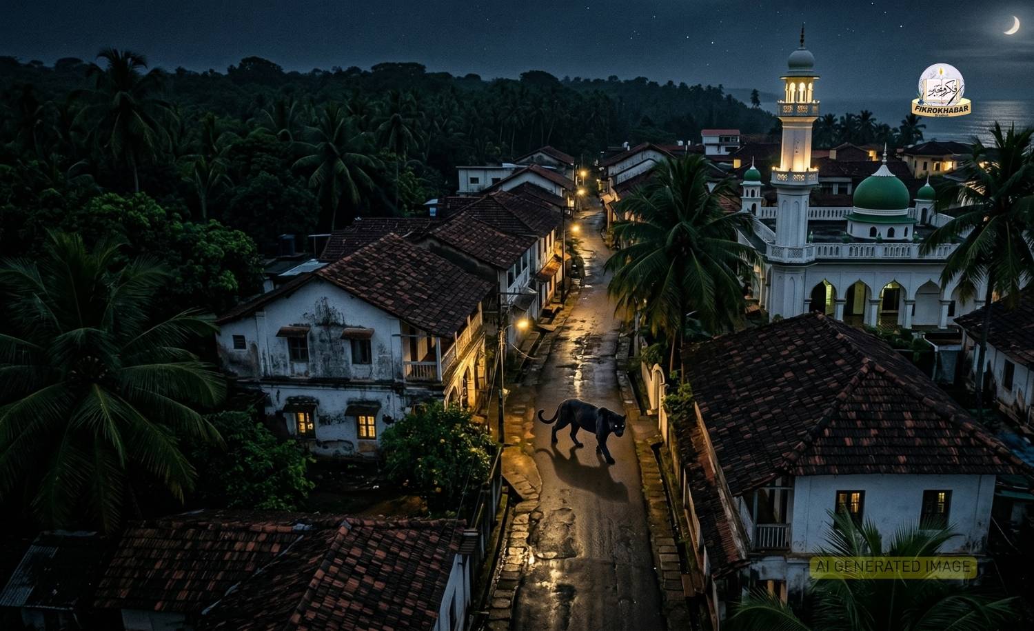 Wild black panther prowls Bhatkal neighbourhood, narrowly misses attacking elderly resident