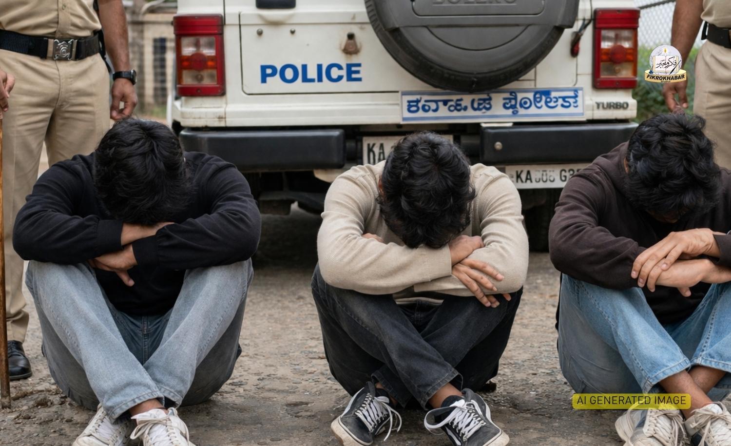 Three Detained for Alleged Ganja Consumption in Public Areas of Bhatkal