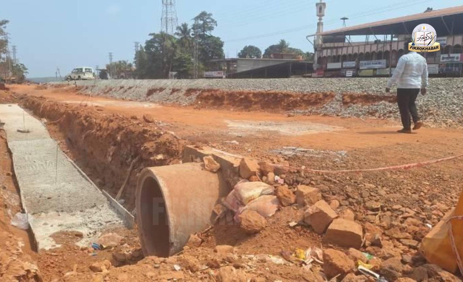 NH 66 Expansion in Bhatkal Continues Without Service Roads, Public Faces Hardship