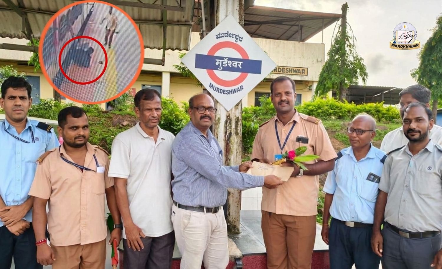 Konkan Railway Honours Ganapati Naik With ₹10,000 Reward for Saving Passenger’s Life at Murudeshwar Station