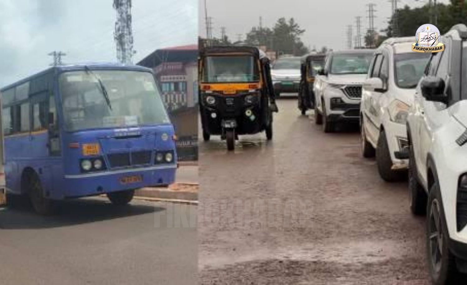 Wrong Side Driving and Illegal Parking on NH 66 Continue to Trouble Bhatkal Residents