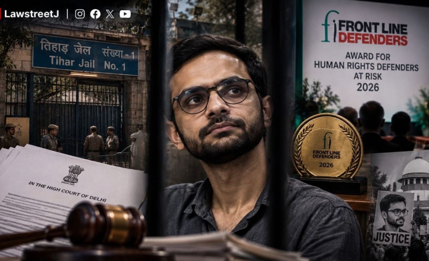 Jailed Activist Umar Khalid Wins International Human Rights Award