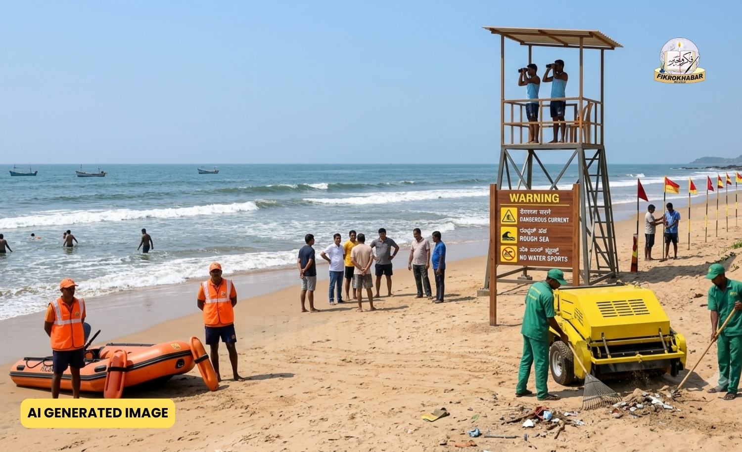 High Alert Safety Measures Introduced at Beaches and Waterfalls Across Uttara Kannada