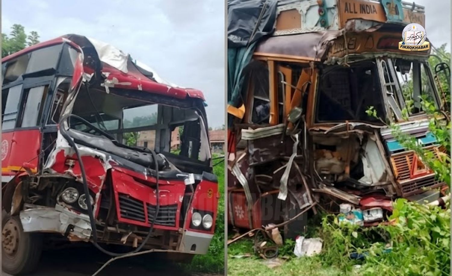 Over 30 Injured in KSRTC Bus and Lorry Collision Near Mundgod