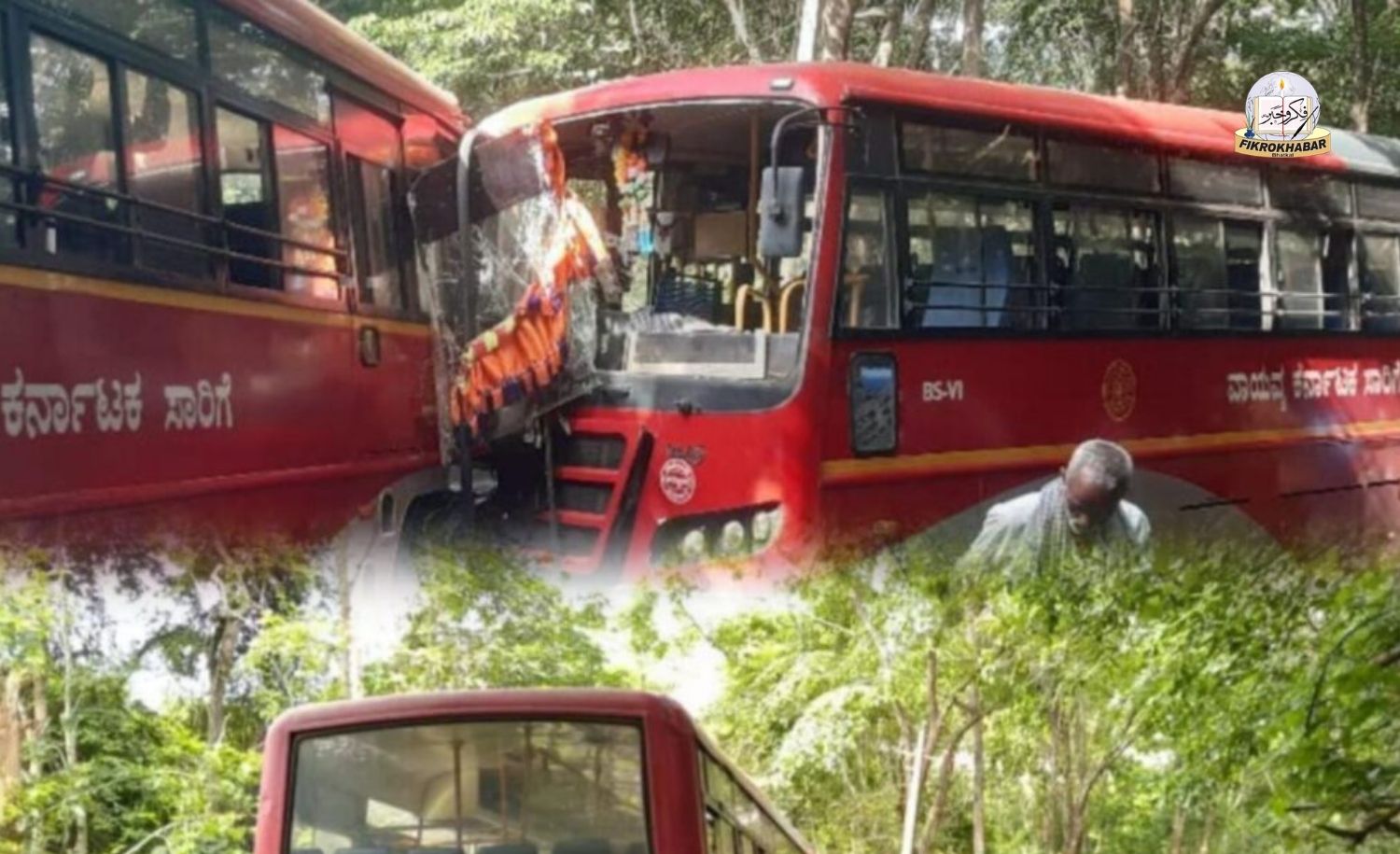 Over 40 Injured as Two KSRTC Buses Collide Head On at Chapoli Ghat