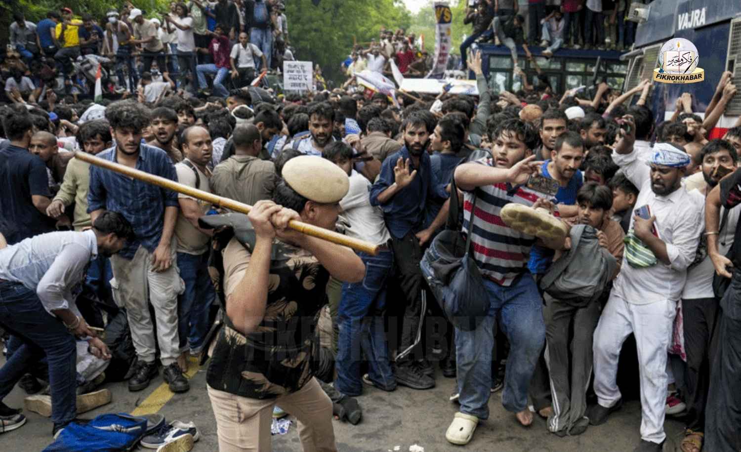 Student Protest Near Parliament Turns Violent as Police Use Tear Gas and Baton Charges