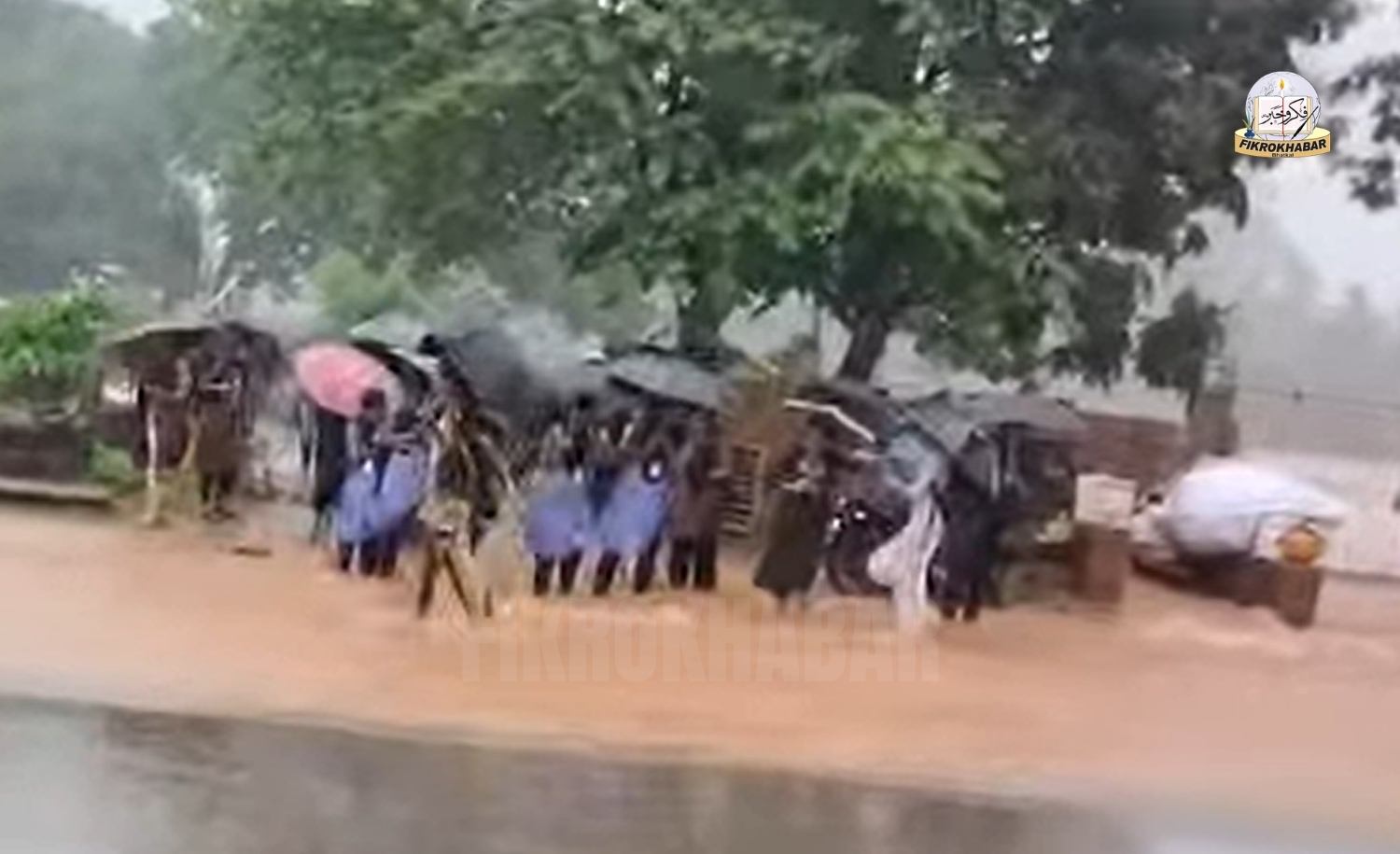 Student Rescued After Being Swept Away by Floodwater While Crossing Road in Kumta, Major Tragedy Averted