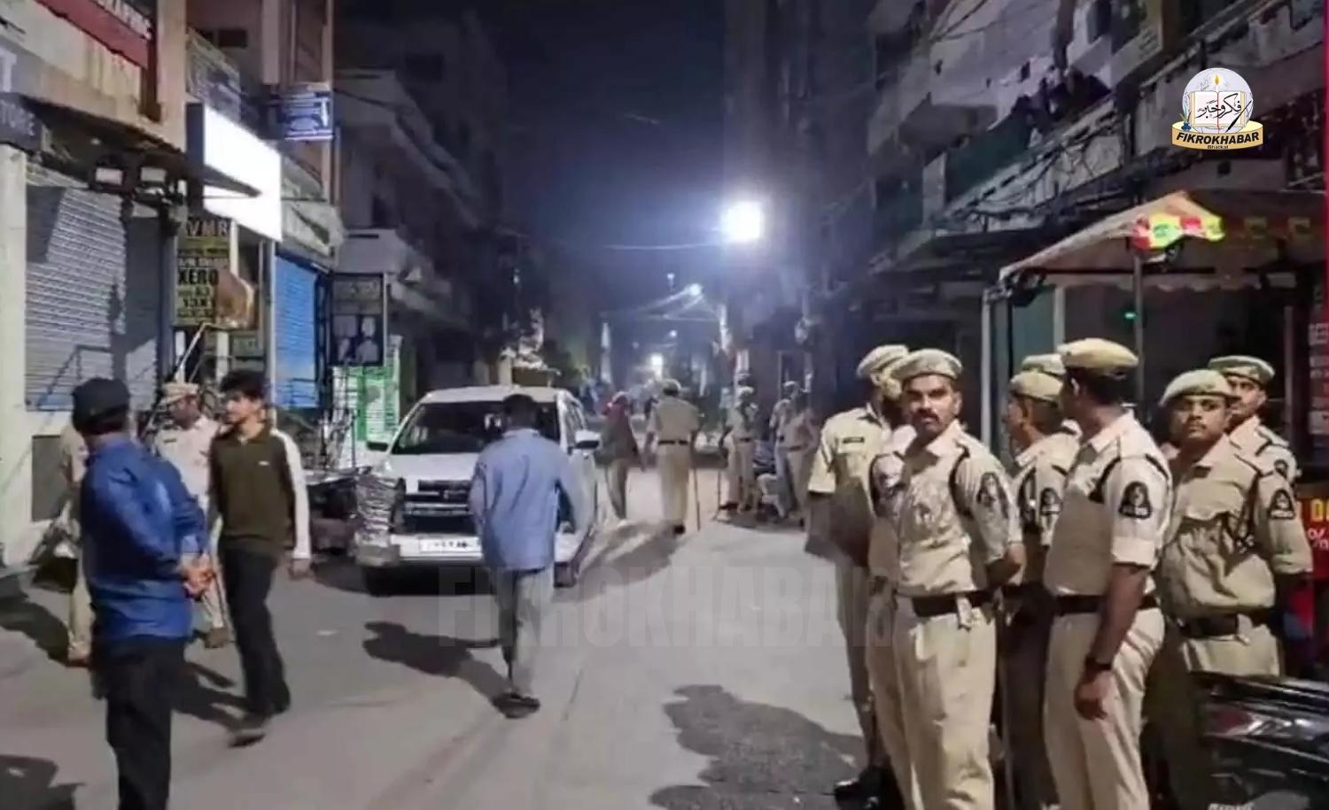 Tension Near Mosque in Hyderabad After Sloganeering During Taraweeh