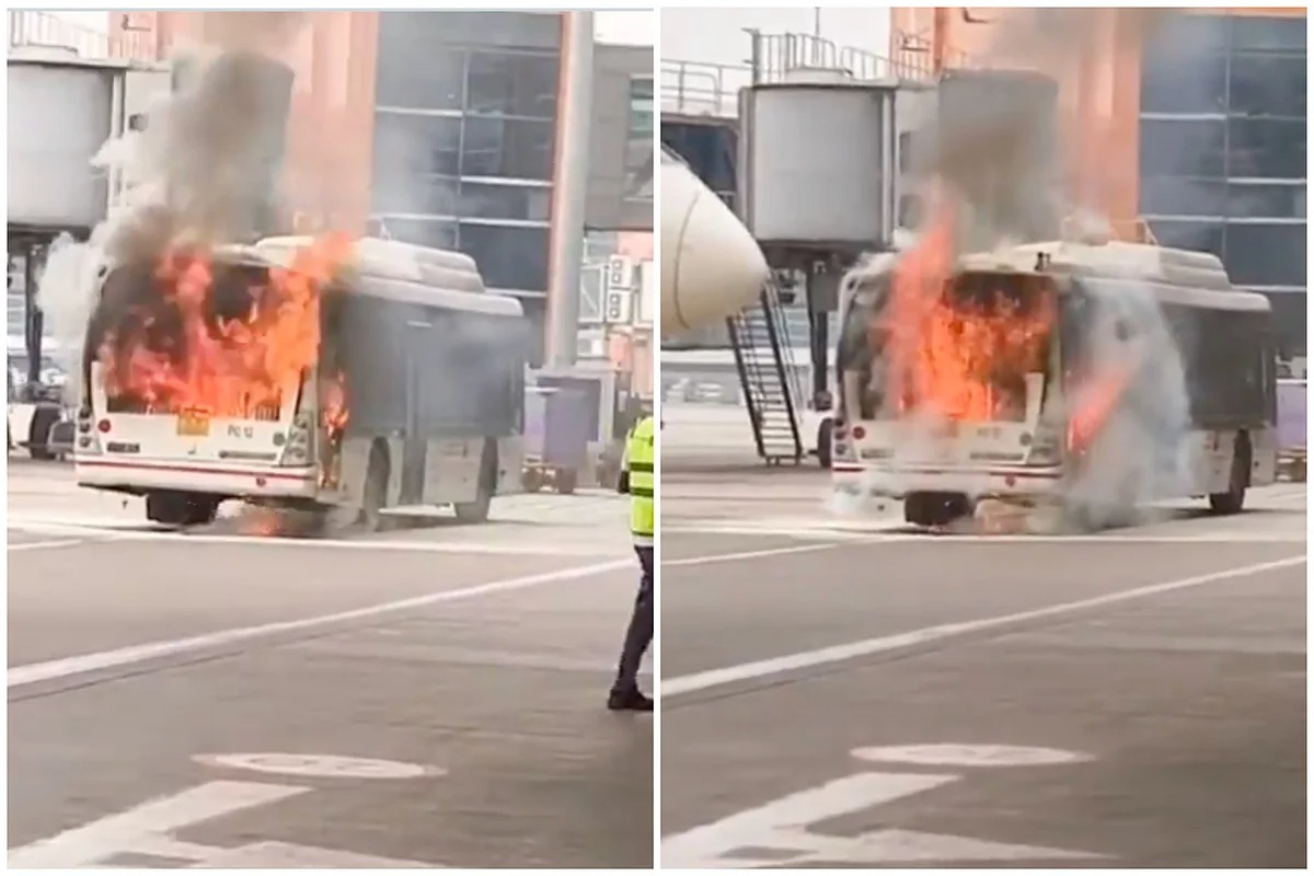 Air India Bus Catches Fire at Delhi Airport, No Casualties Reported