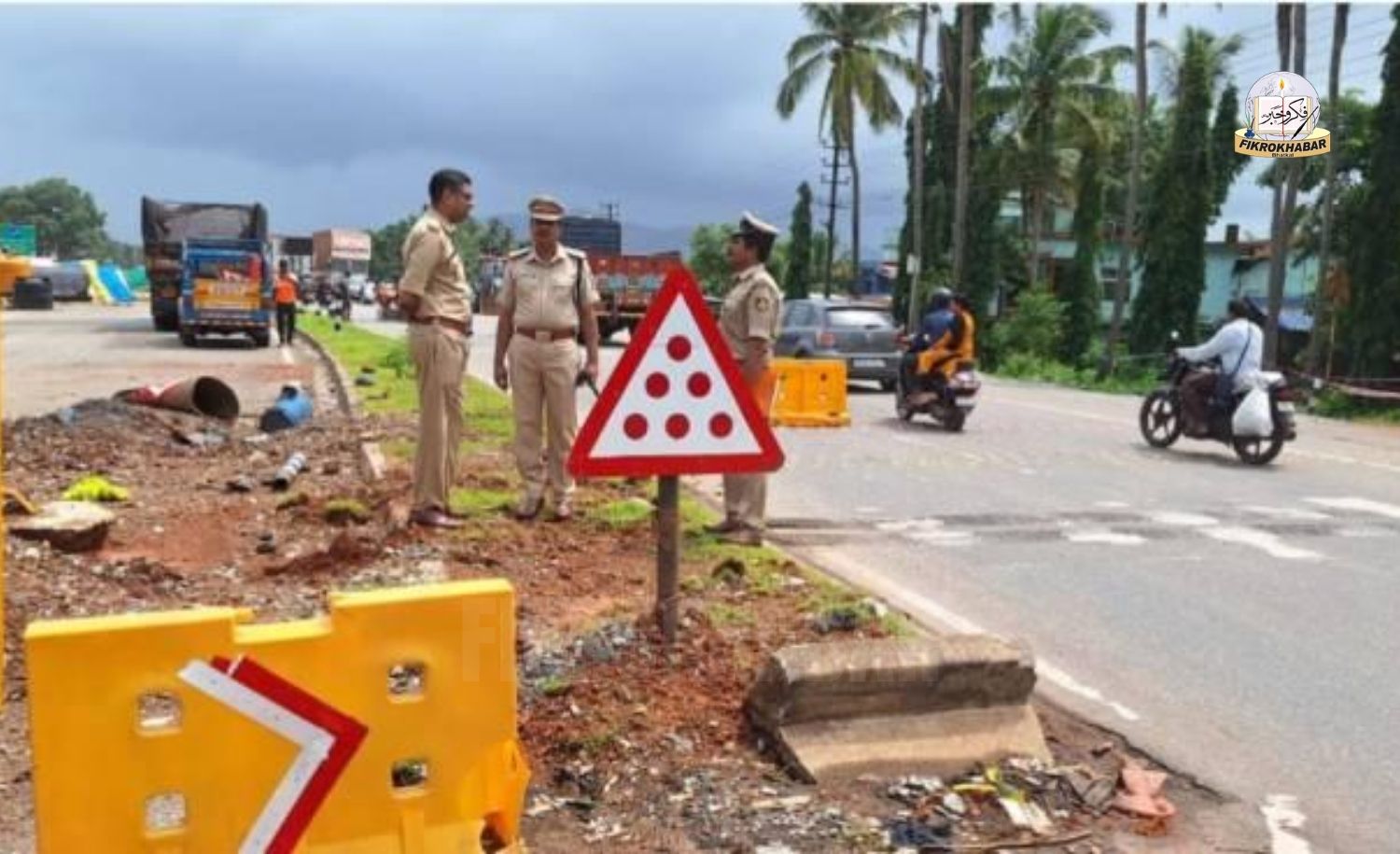 Uttara Kannada SP Visits Murdeshwar Accident Site, Orders Stronger Road Safety Measures