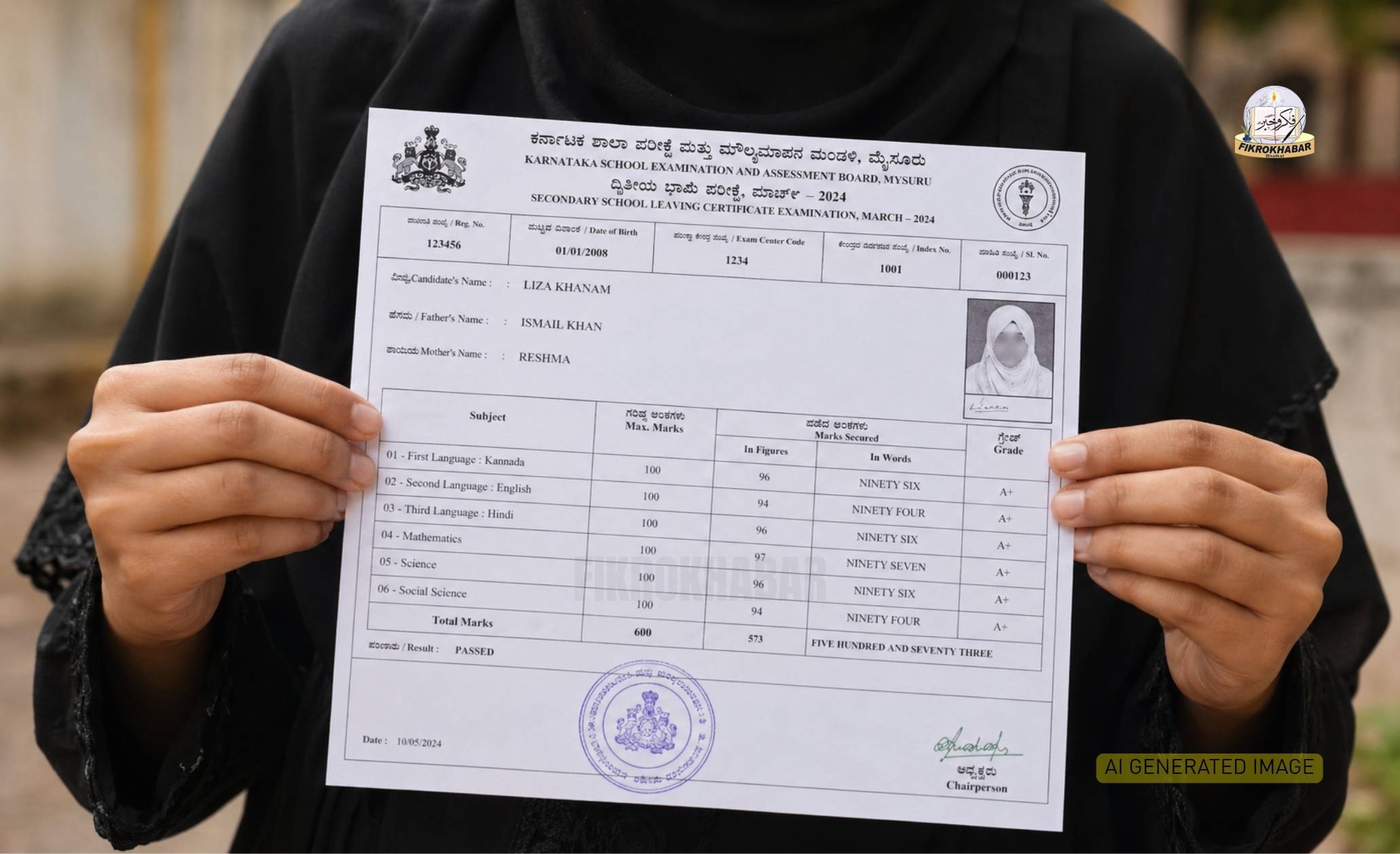 Visually Impaired Student Gets Justice: Marks Card Fixed After Clerical Error, Scores 96.48%